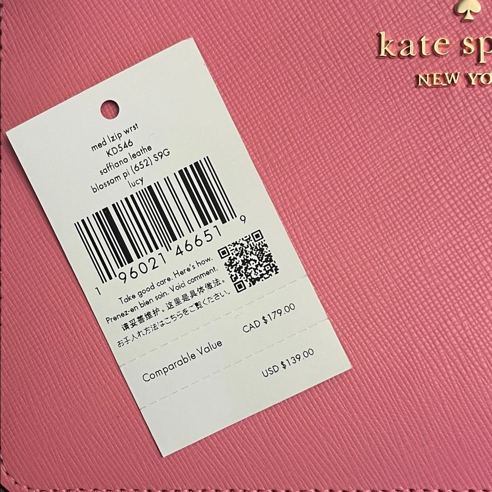 Kate Spade Vibrant Pink Wristlet - Picture 4 of 5